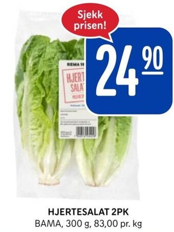 Rema 1000 HJERTESALAT 2PK tilbud