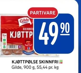 Rema 1000 KJØTTPØLSE SKINNFRI tilbud