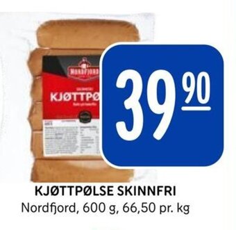 Rema 1000 KJØTTPØLSE SKINNFRI tilbud