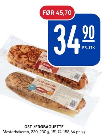 Rema 1000 OST-/FRØBAGUETTE tilbud