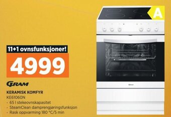 POWER KERAMISK KOMFYR KE61060N tilbud