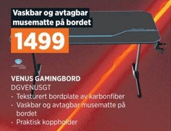 POWER VENUS GAMINGBORD DGVENUSGT tilbud