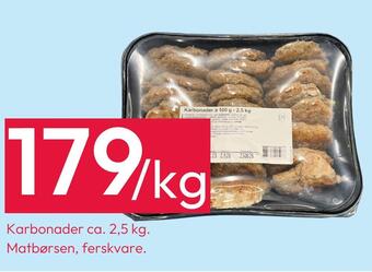 Gigaboks Karbonader ca. 2,5 kg tilbud