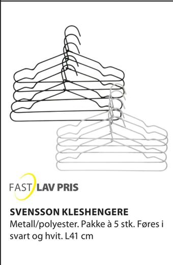 JYSK Svensson kleshengere tilbud