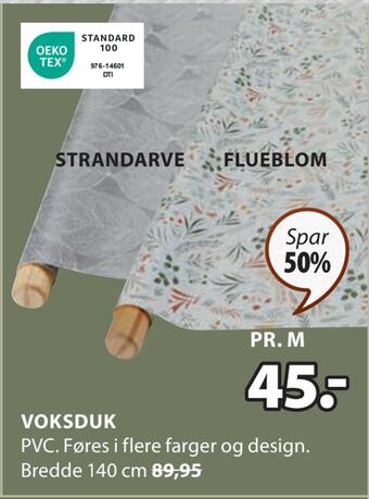 JYSK Voksduk tilbud
