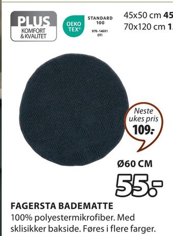 JYSK Fagersta badematte tilbud