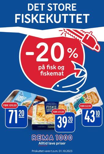 Rema 1000 -20% på fisk og fiskemat tilbud