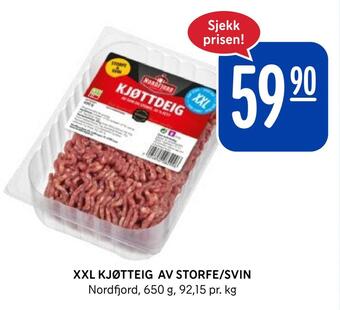 Rema 1000 Xxl kjøtteig av storfe/svin tilbud