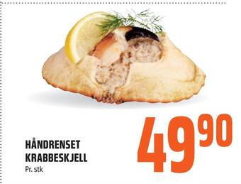 Coop Obs Håndrenset krabbeskjell tilbud