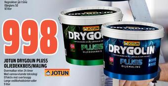 Coop Obs Jotun drygolin pluss oljedekkbeis/maling tilbud