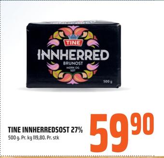Coop Obs Tine innherredsost 27% tilbud