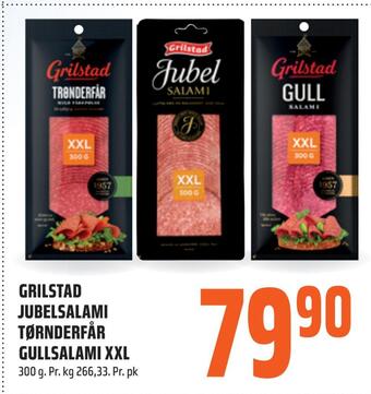 Coop Obs Grilstad jubelsalami tørnderfår gullsalami xxl tilbud