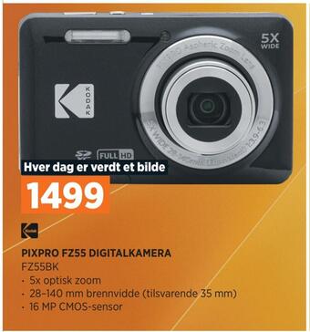 POWER Pixpro fz55 digitalkamera tilbud