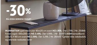 Bohus Josh konsollbord tilbud