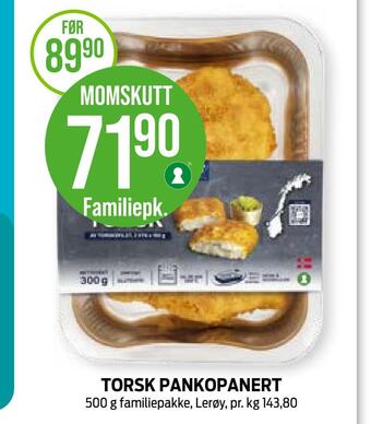 Kiwi Torsk pankopanert tilbud