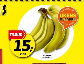 Bunnpris Bananer tilbud