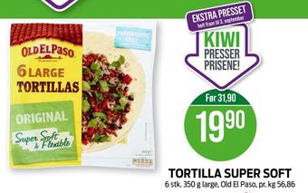 Kiwi Tortilla super soft tilbud