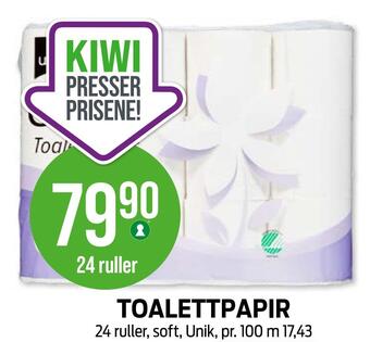 Kiwi Toalettpapir tilbud