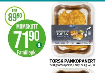 Kiwi Torsk pankopanert tilbud