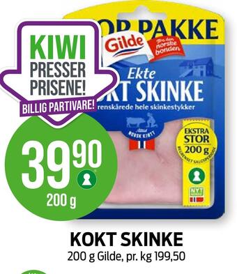 Kiwi Kokt skinke tilbud