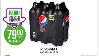 Kiwi Pepsi max tilbud