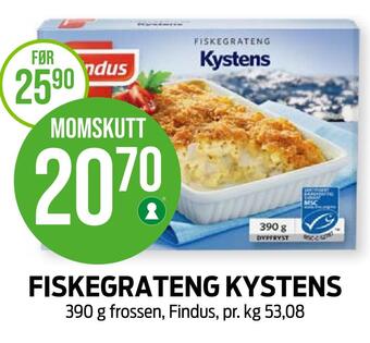 Kiwi Fiskegrateng kystens tilbud