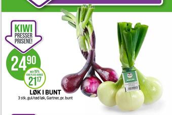 Kiwi Løk i bunt tilbud