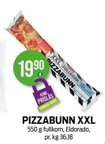 Kiwi Pizzabunn xxl tilbud