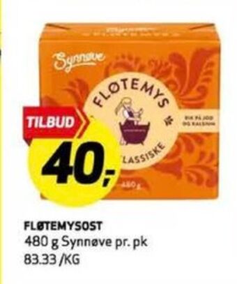 Bunnpris Synnøve finden fløtemysost tilbud