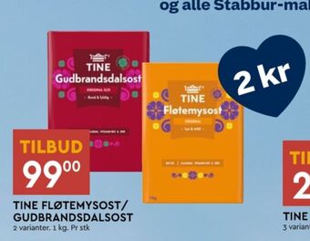 Coop Mega Tine gudbrandsdalsost tilbud