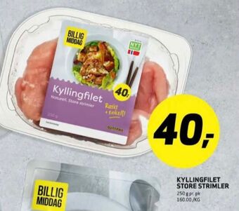 Bunnpris Billig middag kyllingfilet tilbud
