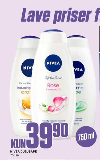 Europris Nivea dusjkrem tilbud