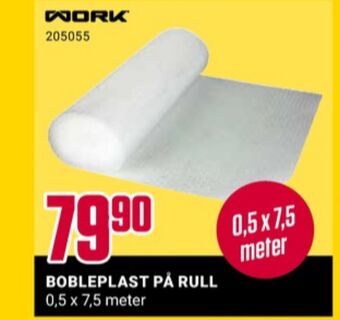 Europris Work bobleplast tilbud