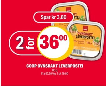 Coop Extra Ovnsbakt leverpostei tilbud