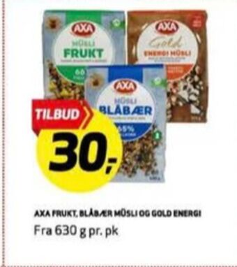 Bunnpris Axa müsli tilbud