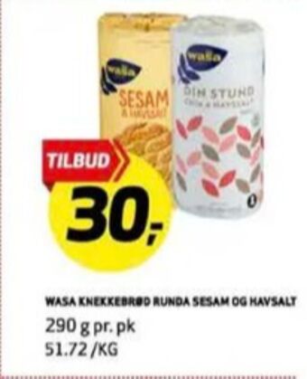 Bunnpris Wasa knekkebrød tilbud