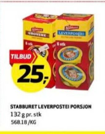 Bunnpris Stabburet leverpostei tilbud