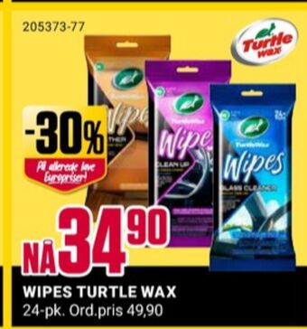 Europris Turtle wipes tilbud
