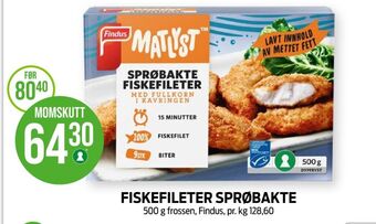 Kiwi Findus fiskefileter tilbud