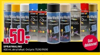 Colorworks spraymaling
