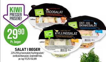 Kiwi Grønn og frisk måltidssalat tilbud