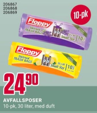 Europris Floppy avfallsposer tilbud