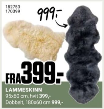 Europris Ukjent lammeskinn tilbud