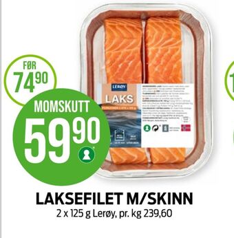 Kiwi Lerøy lakseporsjon tilbud
