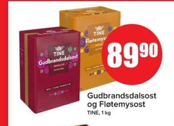 Eurospar Tine gudbrandsdalsost tilbud