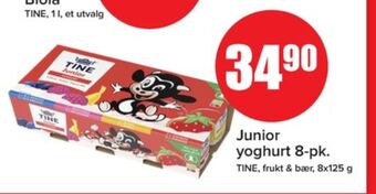 Eurospar Tine yoghurt tilbud