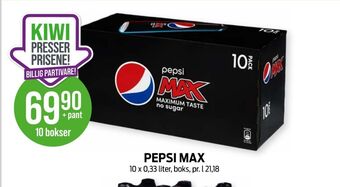 Kiwi Pepsi max brus tilbud