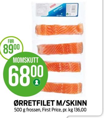 Kiwi First price ørretfilet tilbud