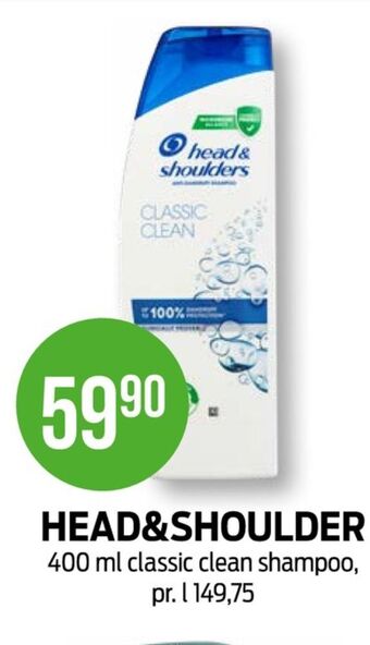 Kiwi Head&shoulders shampoo tilbud
