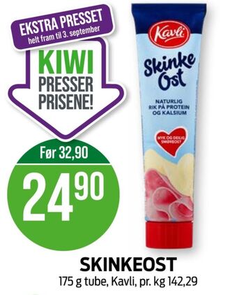 Kiwi Kavli smøreost tilbud